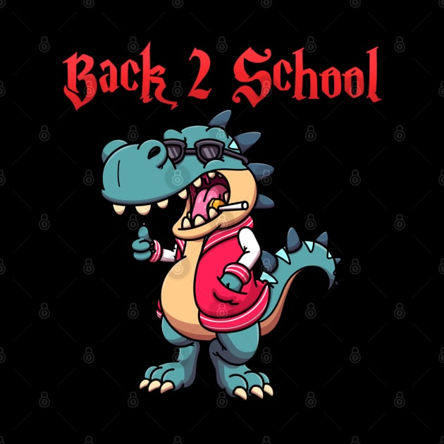 Back 2 School Tyrannosaurus Rex by TheMaskedTooner