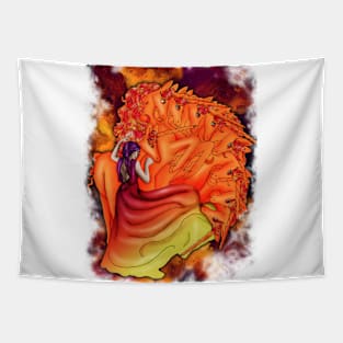 The 9 Firey Unicorns Tapestry