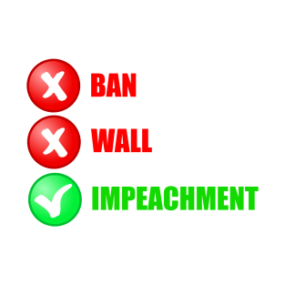 No Ban No Wall Impeachment T-Shirt