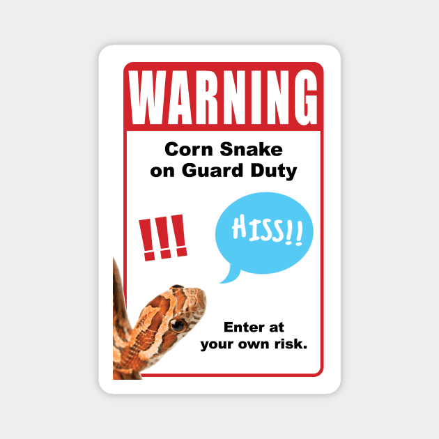 Corn Snake on Duty Magnet by MightyJeis