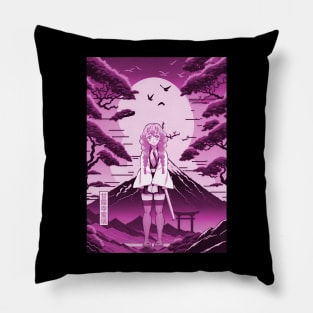 Purple kanroji japan style Pillow