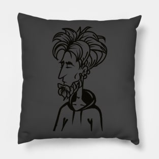 handsome bearded man Pillow