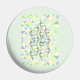 Active Pastel Quilt Pin