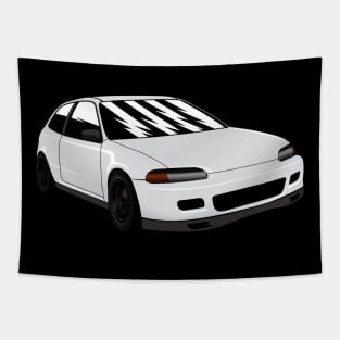 white Civic EG6 Tapestry