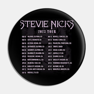 Stevie Nicks Vintage Rock Music 2023 Tour Live in Concert Pin