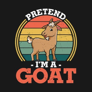 Halloween Costume Pretend I'm a Goat T-Shirt