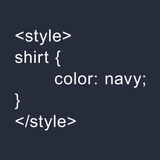 HTML Style - Navy T-Shirt