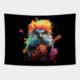 Silkie Playing Violin Tapestry