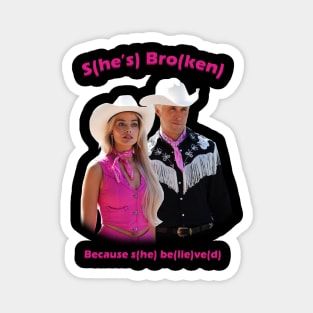 Barbie and Ken Sarcasm Magnet