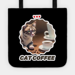 Cat Coffee Lover Tote