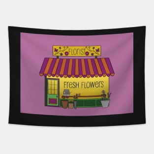 Florist shop illustration Tapestry