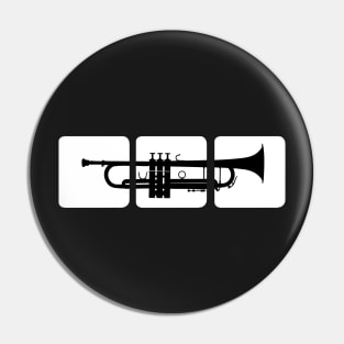 Jazz trumpet musician designs Pin