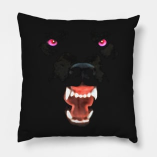 Black Wolf Pillow