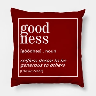 Goodness - Ephesians 5:8-10 | Bible Quotes Pillow