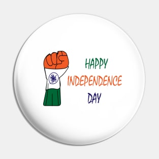 Happy Independence Day Pin