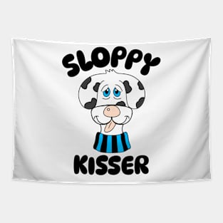 Funny Dog Quotes Sloppy Kisser Tapestry