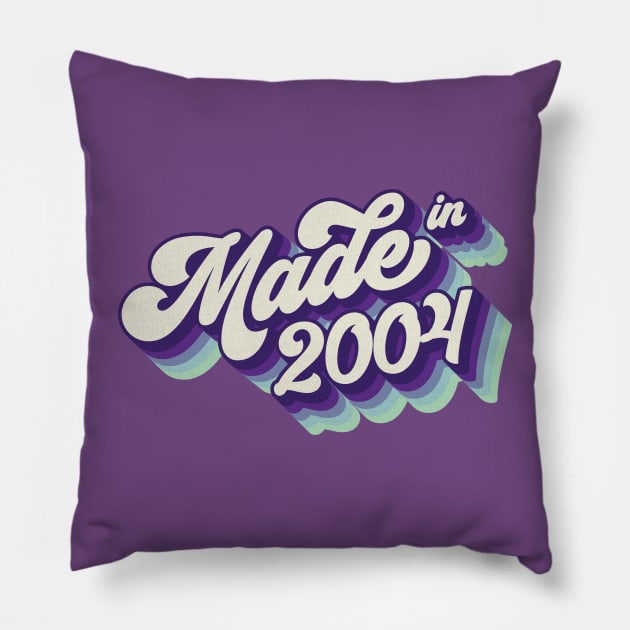 Made in 2004 Pillow by Cre8tiveTees