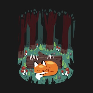Resting Place for a Sleepy Fox T-Shirt