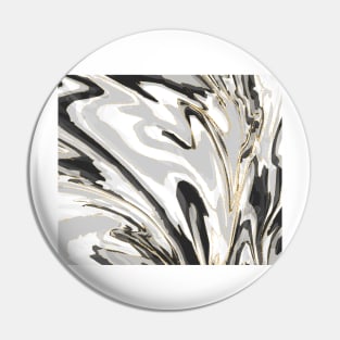 Pastel marble - monochrome gold Pin