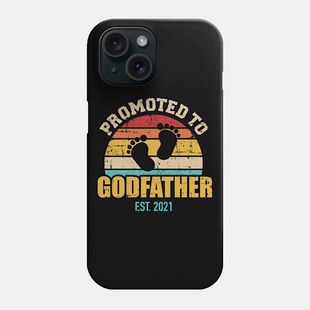 Promoted to godfather 2021 vintage Phone Case by Designzz