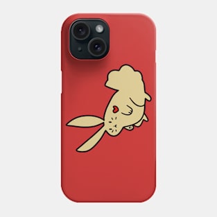 Beige Heart Bunny Phone Case