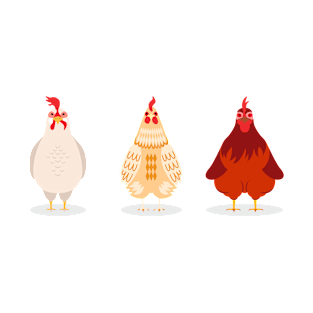 Three Cute Chickens T-Shirt