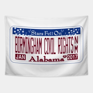 Birmingham Civil Rights National Monument License Plate Tapestry