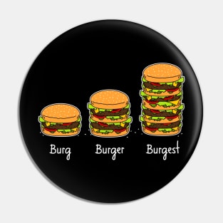 Burger explained: Burg. Burger. Burgest Pin
