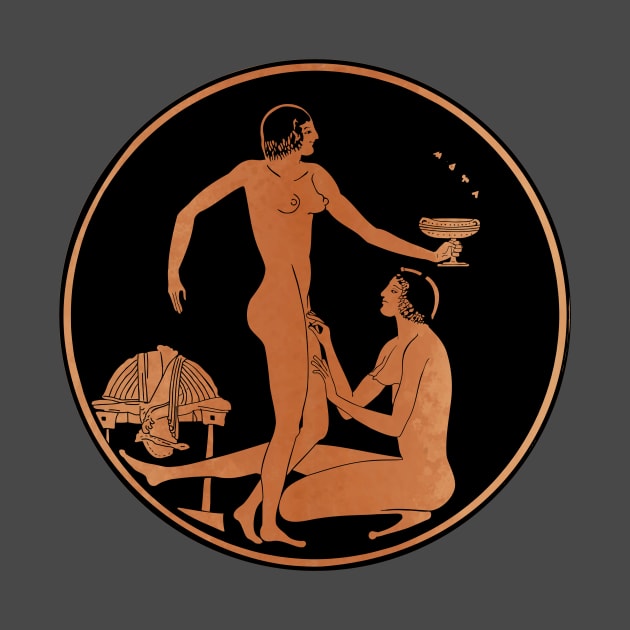 Etruscan lesbian lovers by Mosaicblues