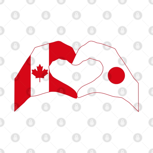 We Heart Canada & Japan Patriot Flag Series by Village Values