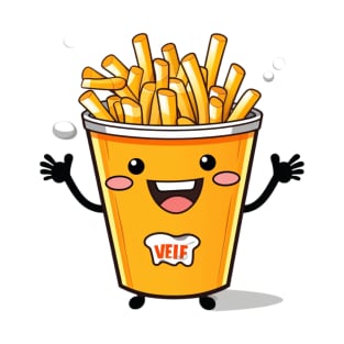 kawaii french fries T-Shirt cute potatofood T-Shirt