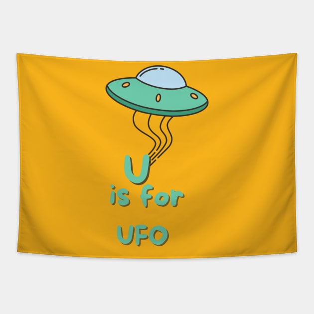 U is for UFO Tapestry by Paranormal Almanac