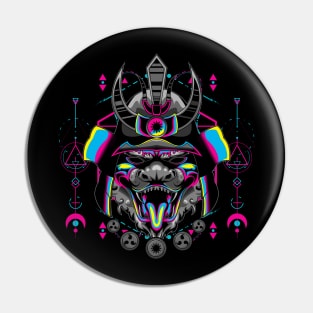 samurai popart mask Pin