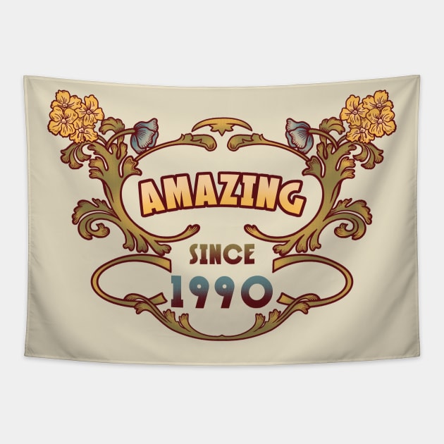 AMAZING SINCE 1990 art nouveau vintage retro 90s Tapestry by leepianti