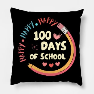 Happy 100 Days of School Pillow