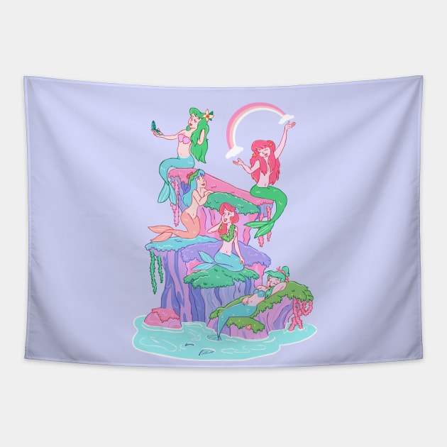 Mermaid Lagoon Tapestry by sky665