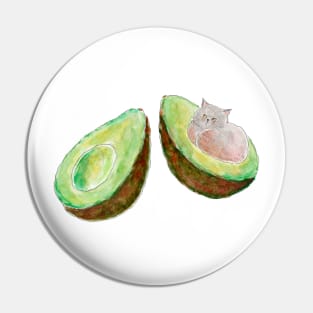 Avocado Nyanco Pin