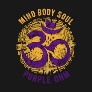 Purple Ohm Mind Body Soul T-Shirt