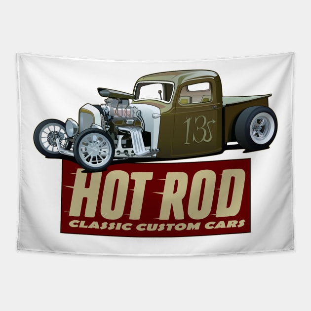 Hot Rod Tapestry by Akira31