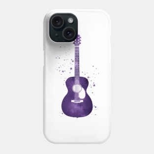 Concert Style Acoustic Guitar Universe Texture Phone Case