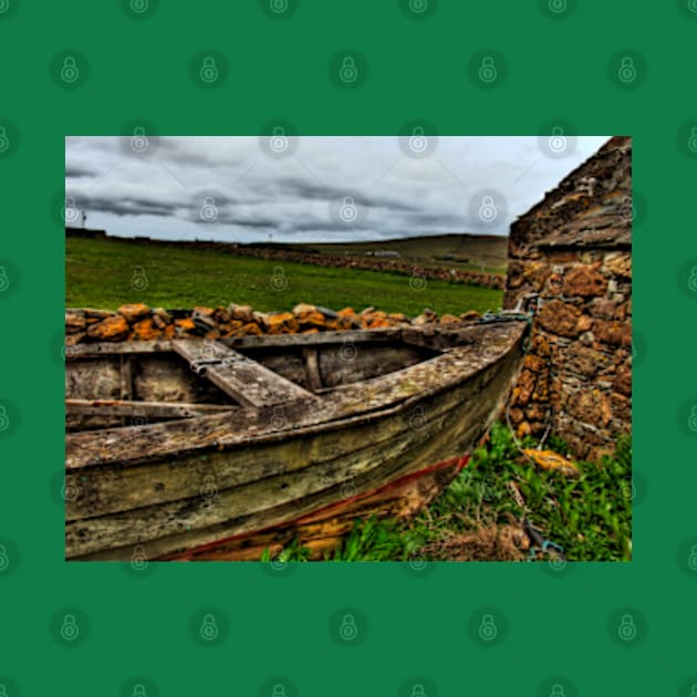 Shetland Boat, Unst by Avalinart