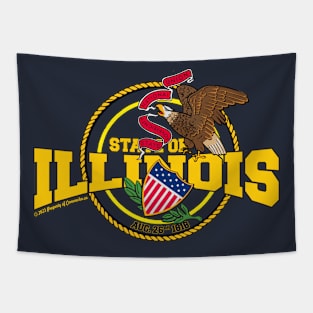 Illinois State USA Tapestry