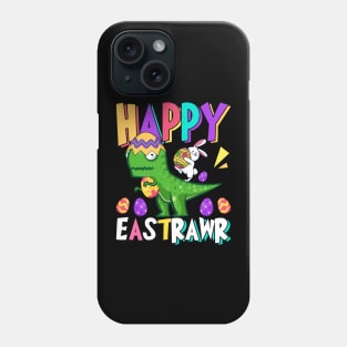 Happy Eastrawr Funny Easter T-Rex T Shirt Design Phone Case