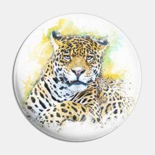 Panther Animal Wildlife Jungle Nature Adventure Free Travel Digital Painting Pin