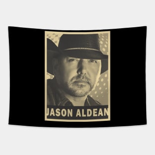 brown cream Jason Aldean #2 Tapestry