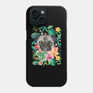 Tropical Pug 2 Phone Case