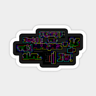 Random Colorful lines Magnet