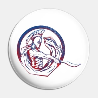 Spartan Warrior Pin