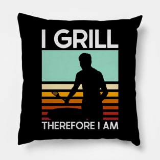 Grill Therefore I Am Pillow