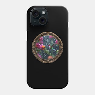 Framed Hummingbird 002 Phone Case